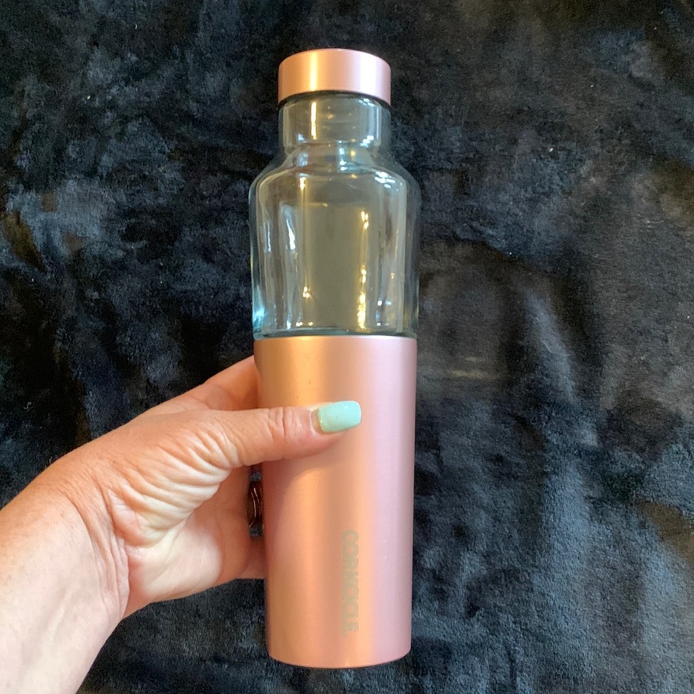 Corkcicle Magic Hybrid Canteen - Rose Quartz glass bottle Rare!